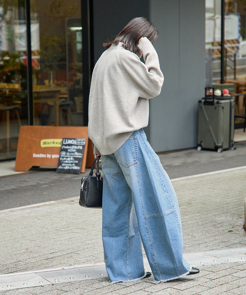 JOURNAL STANDARD(ジャーナルスタンダード)の「12oz DENIM コクーンパンツ(デニムパンツ・レディース・ブルー系その他・38/36)」の22枚目の写真