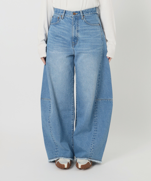 JOURNAL STANDARD(ジャーナルスタンダード)の「12oz DENIM コクーンパンツ(デニムパンツ・レディース・ブルー系その他・38/36)」の18枚目の写真