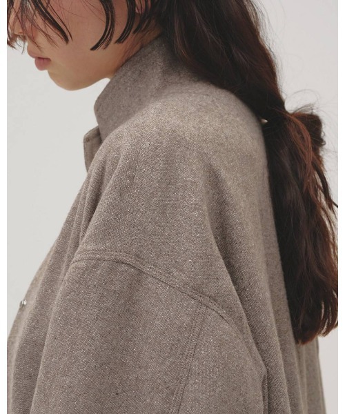 TODAYFUL(トゥデイフル)の「【TODAYFUL/トゥデイフル】Silknep Tweed Blouson/シルクネップツィードブルゾン(ブルゾン・レディース・ダークブラウン/グレイッシュベージュ・36/38)」の13枚目の写真