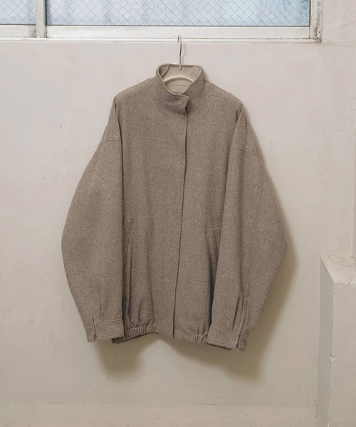 TODAYFUL(トゥデイフル)の「【TODAYFUL/トゥデイフル】Silknep Tweed Blouson/シルクネップツィードブルゾン(ブルゾン・レディース・ダークブラウン/グレイッシュベージュ・36/38)」の15枚目の写真