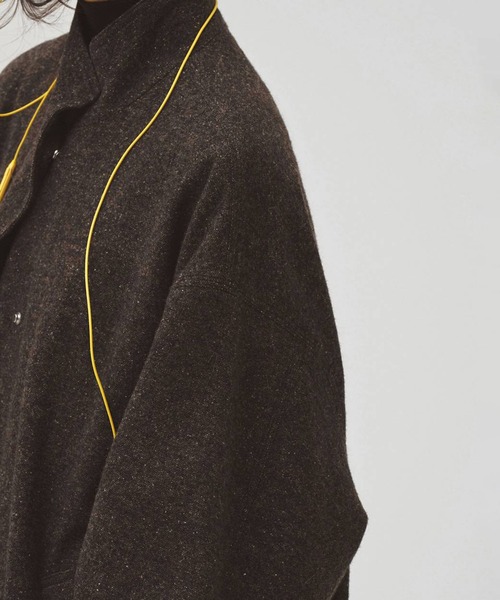 TODAYFUL(トゥデイフル)の「【TODAYFUL/トゥデイフル】Silknep Tweed Blouson/シルクネップツィードブルゾン(ブルゾン・レディース・ダークブラウン/グレイッシュベージュ・36/38)」の7枚目の写真