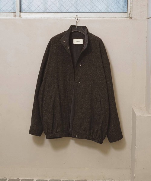 TODAYFUL(トゥデイフル)の「【TODAYFUL/トゥデイフル】Silknep Tweed Blouson/シルクネップツィードブルゾン(ブルゾン・レディース・ダークブラウン/グレイッシュベージュ・36/38)」の12枚目の写真