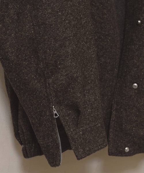 TODAYFUL(トゥデイフル)の「【TODAYFUL/トゥデイフル】Silknep Tweed Blouson/シルクネップツィードブルゾン(ブルゾン・レディース・ダークブラウン/グレイッシュベージュ・36/38)」の3枚目の写真