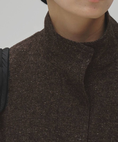 TODAYFUL(トゥデイフル)の「【TODAYFUL/トゥデイフル】Silknep Tweed Blouson/シルクネップツィードブルゾン(ブルゾン・レディース・ダークブラウン/グレイッシュベージュ・36/38)」の10枚目の写真
