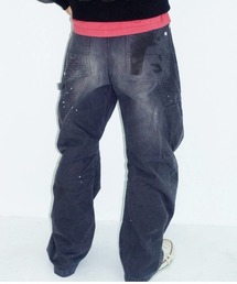 KOWGA×duck double knee curved pants