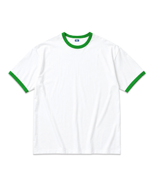 NTET(エンティーイーティー)の「スタンダード オーバーサイズ リンガーTシャツ(3色)(Tシャツ/カットソー・メンズ・ホワイト/ネイビー/グリーン・SMALL/MEDIUM/LARGE/X-LARGE)」の2枚目の写真