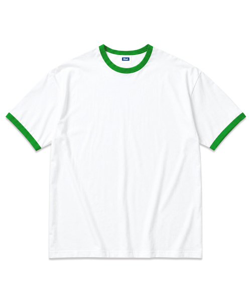 NTET(エンティーイーティー)の「スタンダード オーバーサイズ リンガーTシャツ(3色)(Tシャツ/カットソー・メンズ・ホワイト/ネイビー/グリーン・SMALL/MEDIUM/LARGE/X-LARGE)」の5枚目の写真