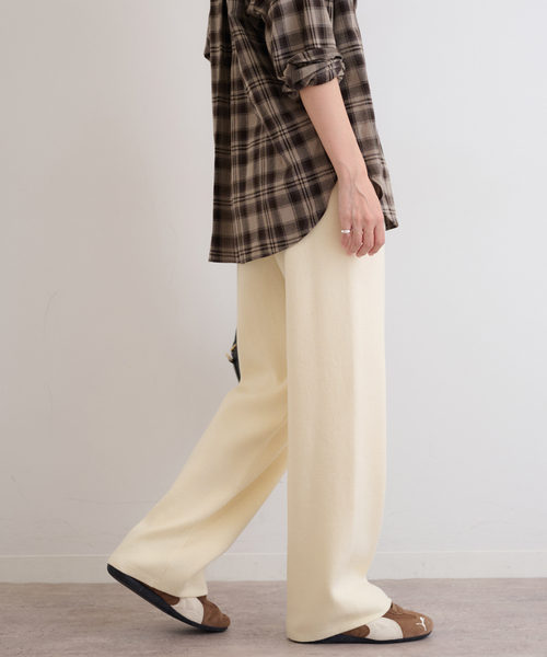 JOURNAL STANDARD relume(ジャーナルスタンダード レリューム)の「《WEB限定追加》ニットストレートパンツ(その他パンツ・レディース・ブラック/ライトグレー/アイボリー・FREE)」の10枚目の写真