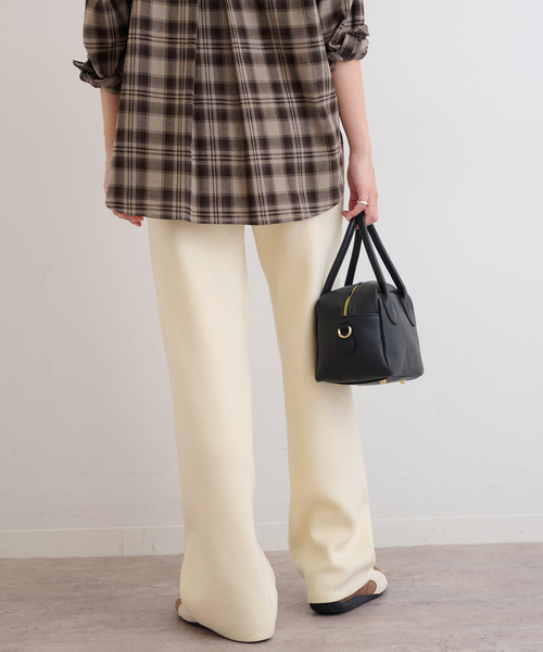 JOURNAL STANDARD relume(ジャーナルスタンダード レリューム)の「《WEB限定追加》ニットストレートパンツ(その他パンツ・レディース・ブラック/ライトグレー/アイボリー・FREE)」の11枚目の写真