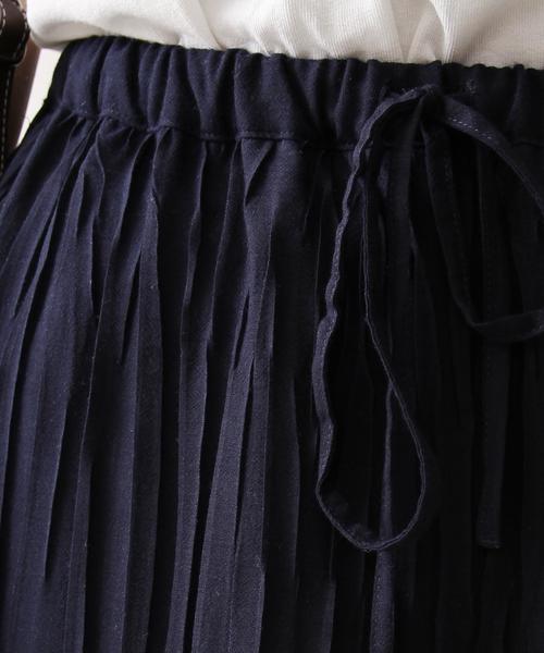 coen（コーエン）の「ハンドプリーツマキシスカート2（スカート・レディース・ネイビー・FREE）」の5枚目の写真