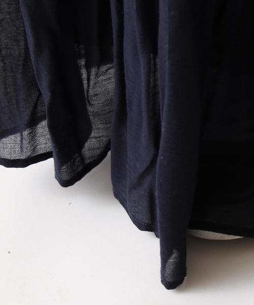 coen（コーエン）の「ハンドプリーツマキシスカート2（スカート・レディース・ネイビー・FREE）」の3枚目の写真