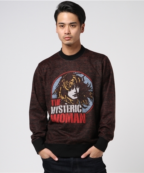 HYSTERIC GLAMOUR（ヒステリックグラマー）の「HYS WOMANジャカード SW（スウェット・メンズ・ブラック・SMALL/MEDIUM/LARGE）」の6枚目の写真