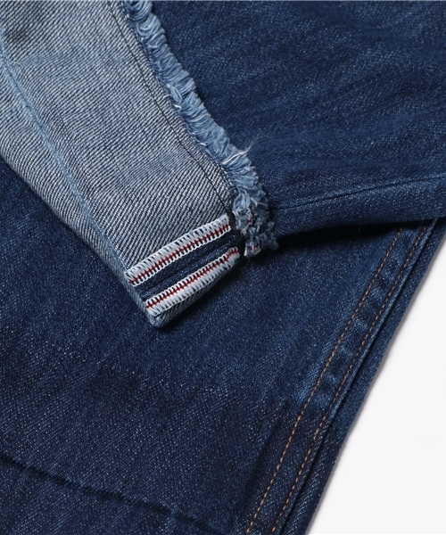 earth music&ecology（アースミュージックアンドエコロジー）の「USA COTTONデニムパンツ(ワイド)（デニムパンツ・レディース・ライトインディゴブルー/インディゴブルー・M/S/L）」の13枚目の写真