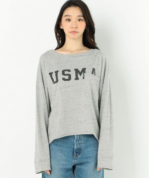 Another Edition(アナザーエディション)の「ロゴプリントポケットTEE(Tシャツ/カットソー・レディース・ライトグレー/オリーブ・FREE)」の4枚目の写真