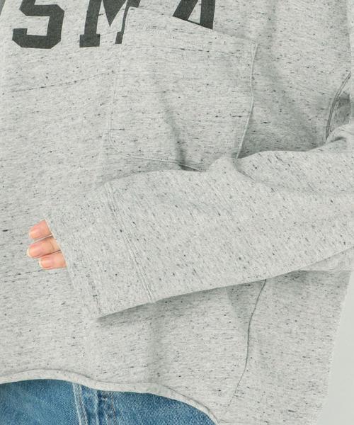 Another Edition(アナザーエディション)の「ロゴプリントポケットTEE(Tシャツ/カットソー・レディース・ライトグレー/オリーブ・FREE)」の8枚目の写真