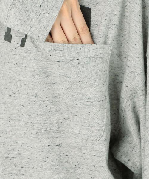 Another Edition(アナザーエディション)の「ロゴプリントポケットTEE(Tシャツ/カットソー・レディース・ライトグレー/オリーブ・FREE)」の12枚目の写真