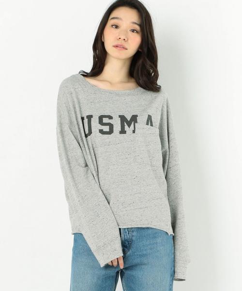 Another Edition(アナザーエディション)の「ロゴプリントポケットTEE(Tシャツ/カットソー・レディース・ライトグレー/オリーブ・FREE)」の13枚目の写真