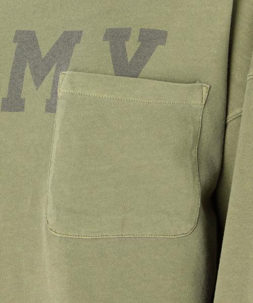 Another Edition(アナザーエディション)の「ロゴプリントポケットTEE(Tシャツ/カットソー・レディース・ライトグレー/オリーブ・FREE)」の15枚目の写真