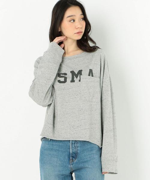 Another Edition(アナザーエディション)の「ロゴプリントポケットTEE(Tシャツ/カットソー・レディース・ライトグレー/オリーブ・FREE)」の18枚目の写真