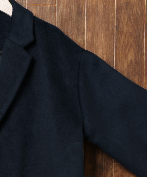 LBC（エルビーシー）の「ポケットファーロングコート（チェスターコート・レディース・ネイビー/ライトグレー・LARGE/MEDIUM）」の5枚目の写真