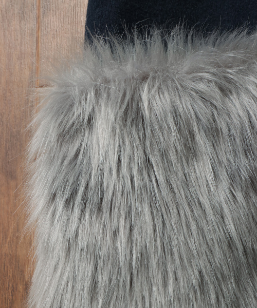 LBC（エルビーシー）の「ポケットファーロングコート（チェスターコート・レディース・ネイビー/ライトグレー・LARGE/MEDIUM）」の10枚目の写真