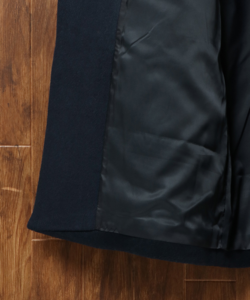 LBC（エルビーシー）の「ポケットファーロングコート（チェスターコート・レディース・ネイビー/ライトグレー・LARGE/MEDIUM）」の12枚目の写真