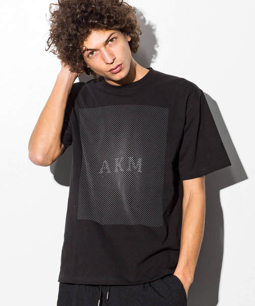 AKM Contemporary(エイケイエムコンテンポラリー)の「AKM Contemporary(エイケイエムコンテンポラリー)3DドットプリントビッグTシャツ(Tシャツ/カットソー・メンズ・ホワイト/ブラック×ホワイト/ブラック×イエロー・X-LARGE/MEDIUM/SMALL/LARGE)」の2枚目の写真