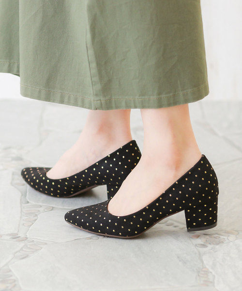 menue(メヌエ)の「4.5cm チャンキーヒール ポインテッドトゥ パンプス(パンプス・レディース・ピンク系その他/グレー/ライトベージュ/グレー系その他/ブラウン/ブラック/レッド系その他2/ネイビー/ブルー/ライトグレー/ホワイト/チェック/ブラック系その他2/ピンクベージュ/ブラウン系その他/シルバー/ブラック系その他/レッド系その他/グレイッシュベージュ/カラフル/ブラック系その他3/グレー系その他2/その他/レオパード/ブラック系その他4/その他1・23.0cm/25.0cm/24.0cm/24.5cm/23.5cm/22.5cm/26.0cm/22.0cm/25.5cm/21.5cm/26.5cm)」の6枚目の写真