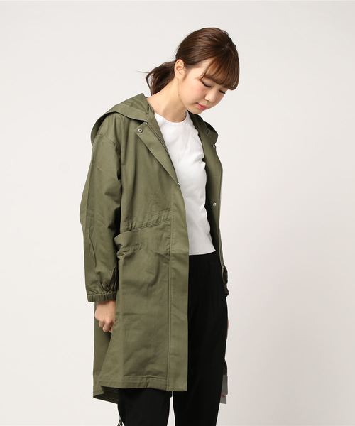 GeeRA(ジーラ)の「ルーズシルエットモッズコート(その他アウター・レディース・ブラック/カーキ/ベージュ・MEDIUM/SMALL/XX-LARGE/LARGE/X-LARGE)」の7枚目の写真