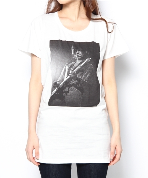 HYSTERIC GLAMOUR(ヒステリックグラマー)の「RS/ANAHEIM STADIUM’78 pt ビッグT-SH(Tシャツ/カットソー・レディース・ホワイト/パープル/ブラック・FREE)」の1枚目の写真