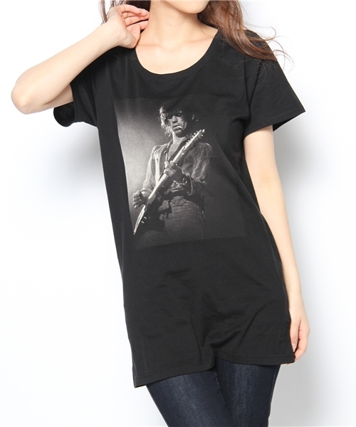 HYSTERIC GLAMOUR(ヒステリックグラマー)の「RS/ANAHEIM STADIUM’78 pt ビッグT-SH(Tシャツ/カットソー・レディース・ホワイト/パープル/ブラック・FREE)」の2枚目の写真