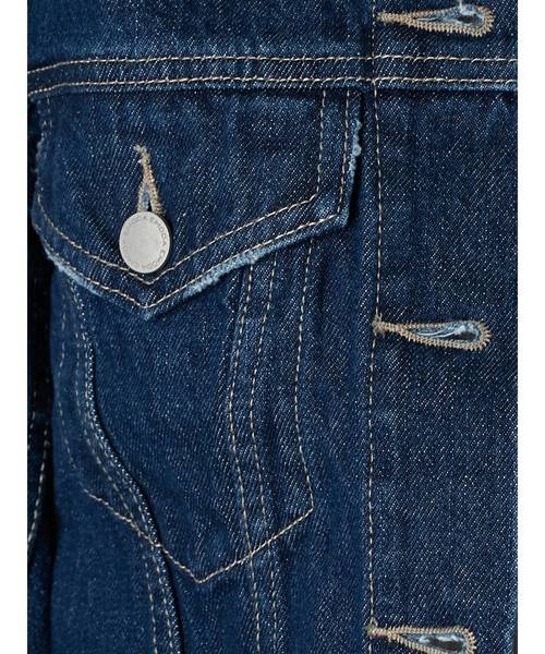 EMODA（エモダ）の「ノーカラークラッシュGジャン（デニムジャケット・レディース・ライトブルー/インディゴブルー・FREE）」の6枚目の写真