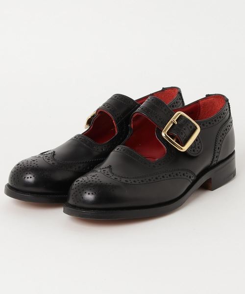 Tricker's（トリッカーズ）の「【Tricker's / トリッカーズ】buckle brogoes（バレエシューズ・レディース・ブラック・UK5/UK5h）」の4枚目の写真