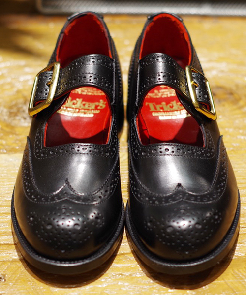 Tricker's（トリッカーズ）の「【Tricker's / トリッカーズ】buckle brogoes（バレエシューズ・レディース・ブラック・UK5/UK5h）」の5枚目の写真