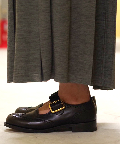 Tricker's（トリッカーズ）の「【Tricker's / トリッカーズ】buckle brogoes（バレエシューズ・レディース・ブラック・UK5/UK5h）」の14枚目の写真