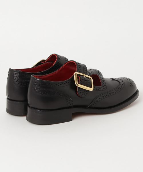 Tricker's（トリッカーズ）の「【Tricker's / トリッカーズ】buckle brogoes（バレエシューズ・レディース・ブラック・UK5/UK5h）」の2枚目の写真