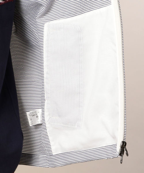 GLOSTER(グロスター)の「サッカーボーダーフーデッドコート(ブルゾン・メンズ・ネイビー/ブルー系その他/ホワイト・L/M/S/XL)」の10枚目の写真