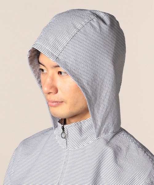 GLOSTER(グロスター)の「サッカーボーダーフーデッドコート(ブルゾン・メンズ・ネイビー/ブルー系その他/ホワイト・L/M/S/XL)」の12枚目の写真