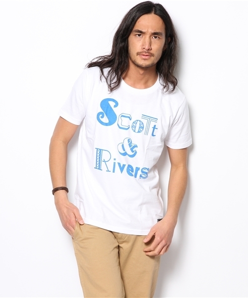 CIAOPANIC(チャオパニック)の「【Scott & Rivers×Ciaopanic】「豪快」プリントTシャツ(Tシャツ/カットソー・メンズ・オフホワイト・SMALL/MEDIUM/LARGE)」の1枚目の写真