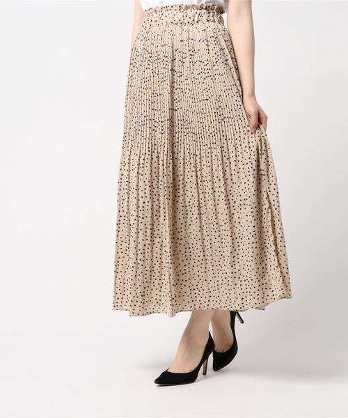 archives（アルシーヴ）の「ドット消しプリーツスカート（スカート・レディース・ブラック/ベージュ/ピンク系その他・MEDIUM）」の3枚目の写真