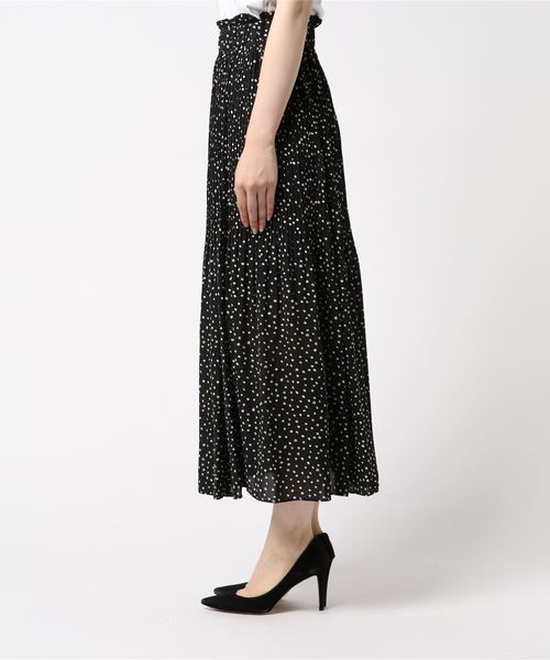 archives（アルシーヴ）の「ドット消しプリーツスカート（スカート・レディース・ブラック/ベージュ/ピンク系その他・MEDIUM）」の4枚目の写真