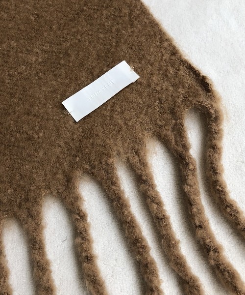 TODAYFUL（トゥデイフル）の「ボリュームニットマフラー（マフラー・レディース・グレー/ベージュ/キャメル・FREE）」の13枚目の写真