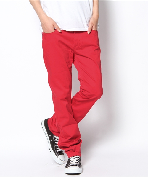 WEGO（ウィゴー）の「WEGO/カラースキニーパンツ（チノパンツ・メンズ・ブラック系その他/グレー系その他/ダークグレー/ピンク/レッド・SMALL/X-LARGE/X-SMALL）」の5枚目の写真