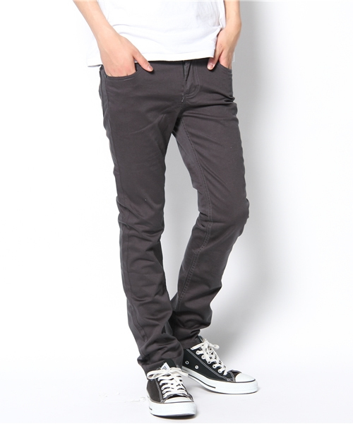 WEGO（ウィゴー）の「WEGO/カラースキニーパンツ（チノパンツ・メンズ・ブラック系その他/グレー系その他/ダークグレー/ピンク/レッド・SMALL/X-LARGE/X-SMALL）」の2枚目の写真