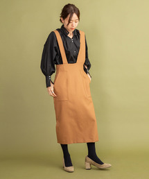 Liyoca（リヨカ）の「コットンダブルクロスジャンパースカート（ジャンパースカート）」