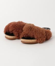 Chloe | Chloe ファーフラットサンダル(サンダル)