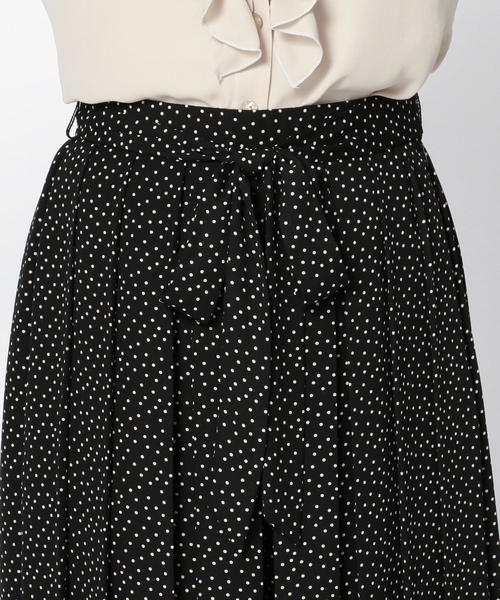 NARACAMICIE（ナラカミーチェ）の「シフォンプリーツガウチョ（その他パンツ・レディース・ブラック/ボルドー・MEDIUM）」の7枚目の写真