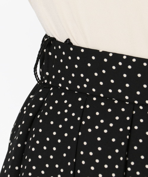 NARACAMICIE（ナラカミーチェ）の「シフォンプリーツガウチョ（その他パンツ・レディース・ブラック/ボルドー・MEDIUM）」の10枚目の写真