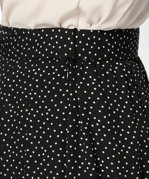 NARACAMICIE（ナラカミーチェ）の「シフォンプリーツガウチョ（その他パンツ・レディース・ブラック/ボルドー・MEDIUM）」の11枚目の写真