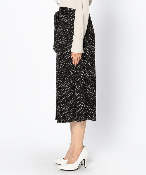 NARACAMICIE（ナラカミーチェ）の「シフォンプリーツガウチョ（その他パンツ・レディース・ブラック/ボルドー・MEDIUM）」の15枚目の写真